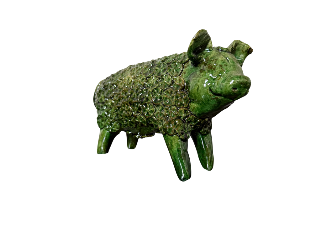 Glazed Clay Piglet - San José de Gracia - Mansion Iturbe Artisans Collection