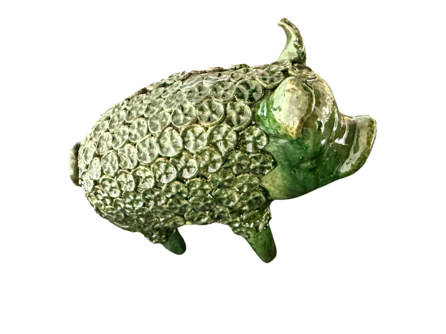 Glazed Clay Piglet - San José de Gracia - Mansion Iturbe Artisans Collection
