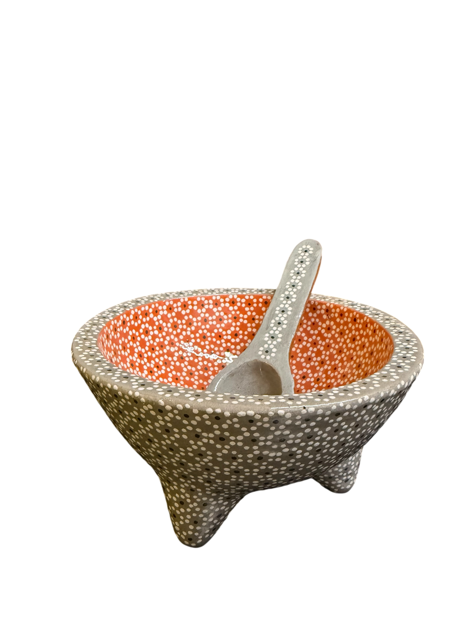 Molcajete de Barro con Técnica de Capulineado | Mansión Iturbe Artisans Collection