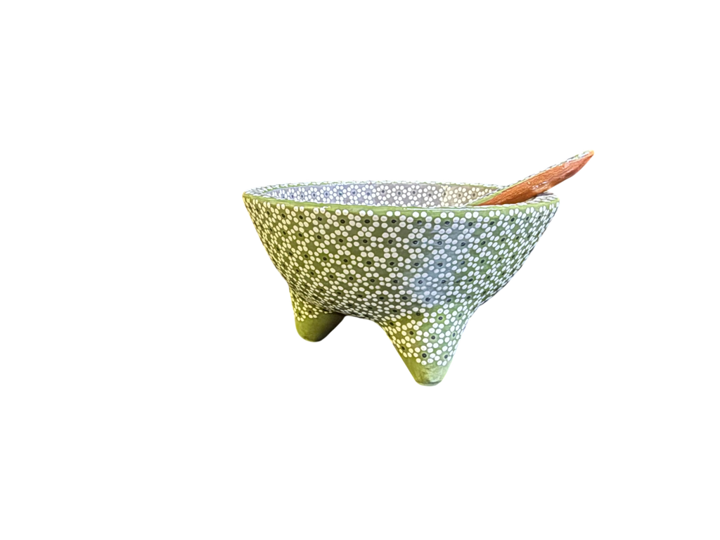 Molcajete de Barro con Técnica de Capulineado | Mansión Iturbe Artisans Collection