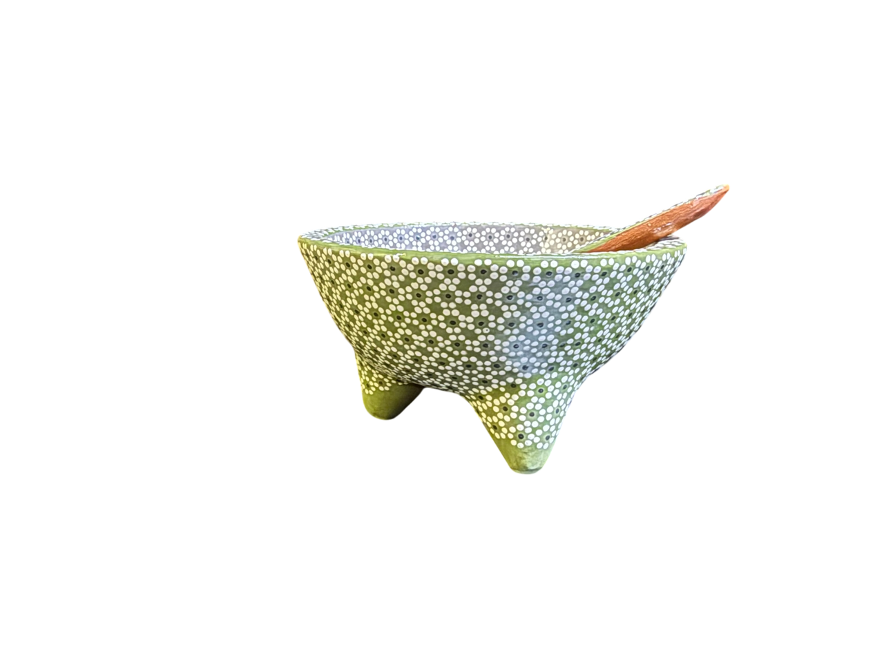 Molcajete de Barro con Técnica de Capulineado | Mansión Iturbe Artisans Collection